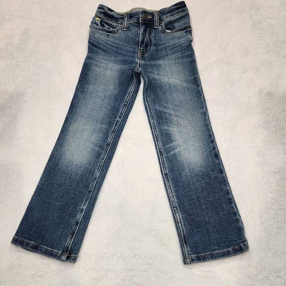 Cat & Jack Pants Boys Size 6 Blue Denim Stretch Straight Leg Youth Kids - Picture 1 of 7